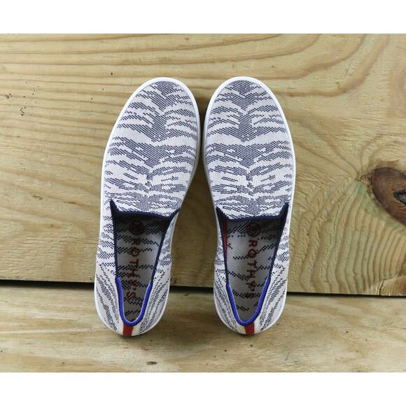 Rothy's Shoes 7.5 Womens Animal Print Maritime Tiger Slip On Sneakers Athletic - Picture 4 of 8
